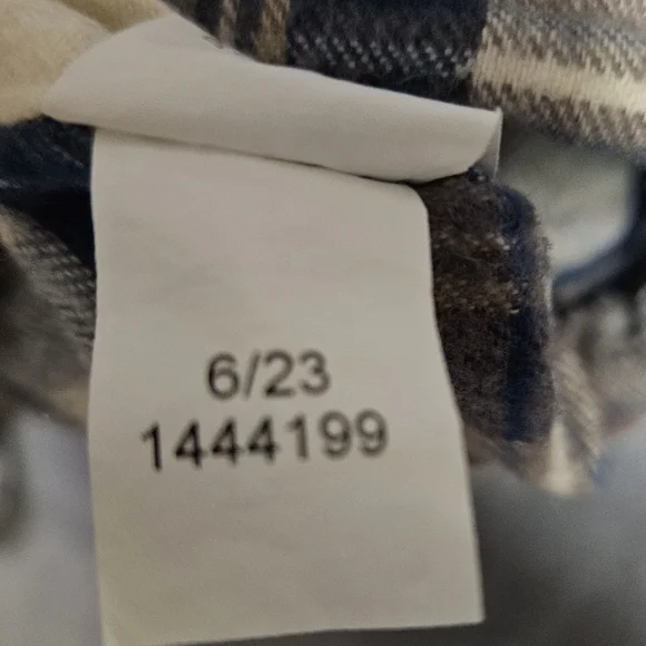 LL Bean Men's Scotch Plaid Flannel Shacket Anorak Traditional Fit Size L - Reg - Picture 9 of 11